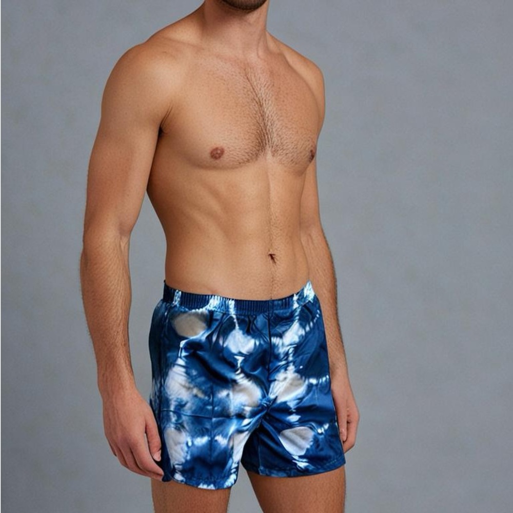 Men’s Boxer Shorts | Shiboxers | Shibori Dyed Boxer Shorts | Itajime (Circle)